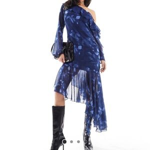 ASOS Blue Asymmetrical Dress